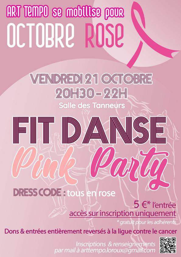 Affiche pink party a4